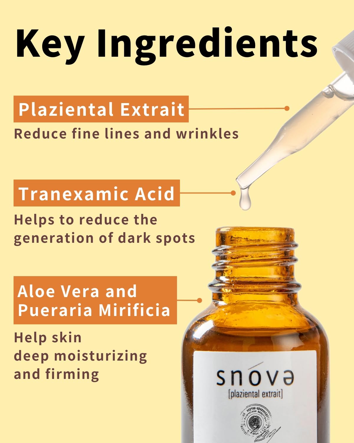 Amazon.com: Snova Placenta Serum - Anti-aging, Hydrating and